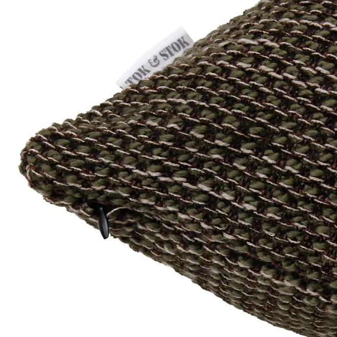 ALMOFADA 50 CM X 50 CM NUMNAH - TANINO/LODEN GREEN - Foto 4