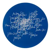MOUSE PAD TUDO OU TUDO PENSEI NEM SEI - AZUL COBALTO/BRANCO - Foto 1