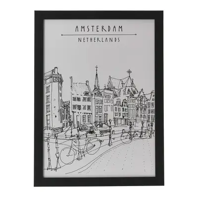 QUADRO 28 CM X 38 CM AMSTERDAM MEMORIES
