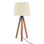 LUMINÁRIA DE MESA SLATS C/CUP P - NOZES/PRETO - Foto 1