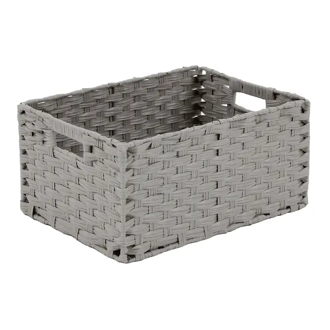 CESTO DOBRÁVEL 40 CM X 29 CM X 19 CM NID - CINZA PROVENCE - Foto 2