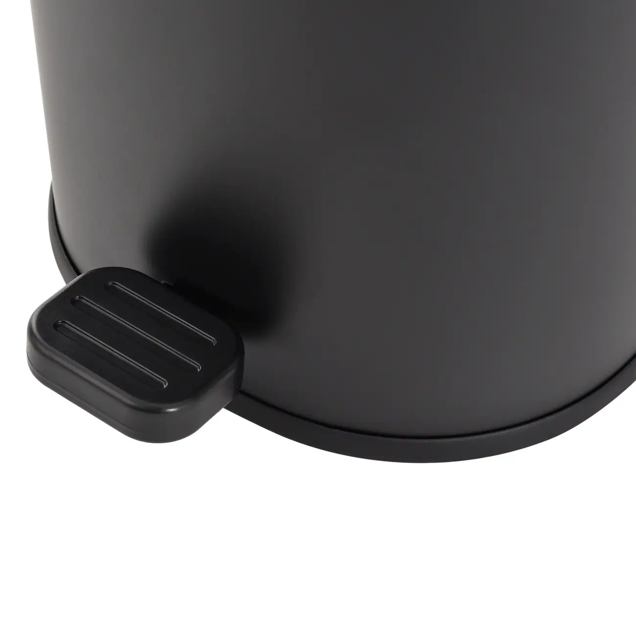 LIXEIRA COM PEDAL 5 L DEPP - PRETO/PRETO - Foto 2