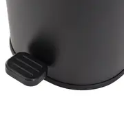 LIXEIRA COM PEDAL 5 L DEPP - PRETO/PRETO - Foto 2
