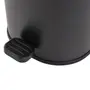 LIXEIRA COM PEDAL 5 L DEPP - PRETO/PRETO - Foto 2
