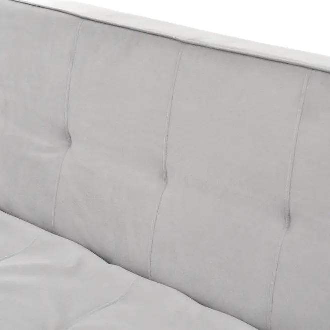 SOFÁ-CAMA 3 LUGARES OTO - DOUCEUR CINZA CLARO - Foto 7