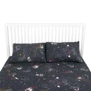 LENÇOL DE CASAL E QUEEN 2,40 M X 2,50 M ZOODIAC - CINZA/MULTICOR - Foto 2