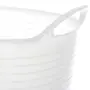 CESTO COM ALÇA 14 L DOBI - BRANCO TRANSLUCIDO - Foto 4