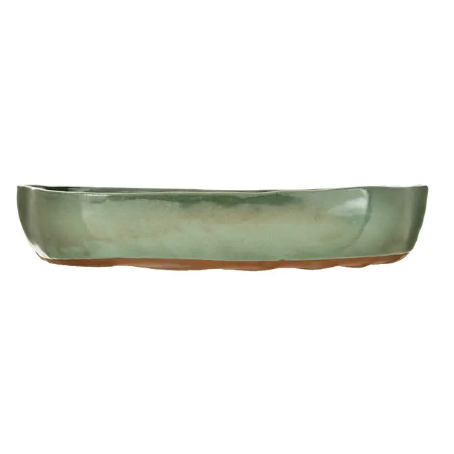 TRAVESSA OVAL 33 CM X 23 CM FOLHA - VERDE - Foto 4