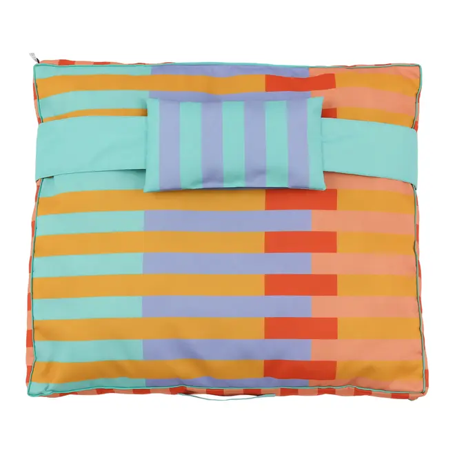 ALMOFADÃO PET COM TRAVESSEIRO 70 CM X 60 CM X 7 CM COLORISTA - CORES CALEIDOCOLOR - Foto 3