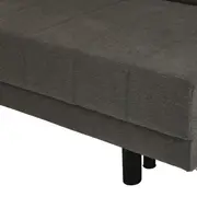 SOFÁ-CAMA 3 LUGARES CLAP - CINZA/PRETO - Foto 13