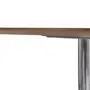 MESA OVAL 1,60 M X 90 CM HERON - ALUMÍNIO/PAU FERRO - Foto 2