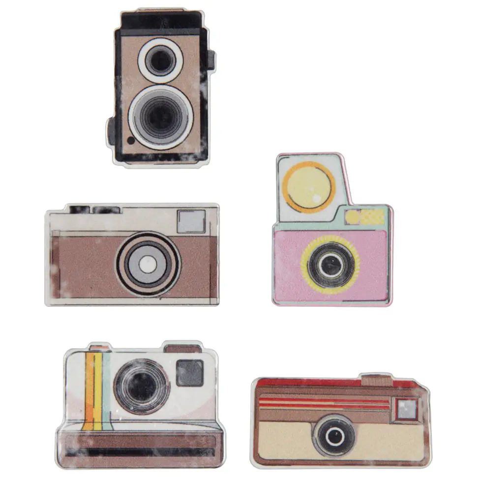 ÍMÃS COM 5 INSTANTANEOUS CAMERA - MULTICOR - Foto 1