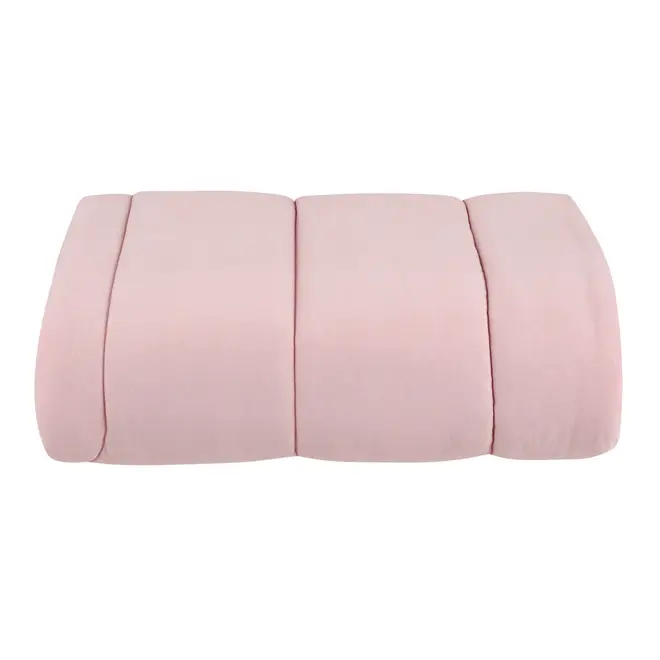 EDREDOM DUPLA-FACE CASAL/QUEEN 2,40 M X 2,50 M MISCELLAN - CINZA/ROSA CLARO - Foto 2