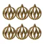DOURADO - PINGENTE BOLA VAZADA CONJUNTO COM 6 BORDAR, AMAR E CELEBRAR