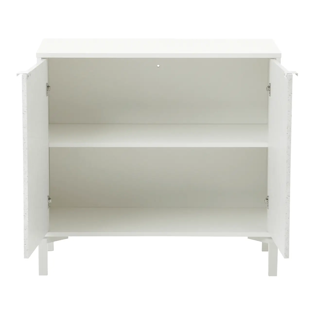ARMÁRIO PARA ESCRITÓRIO BAIXO 2 PORTAS SLEEK - BRANCO/GRANILITE - Foto 5