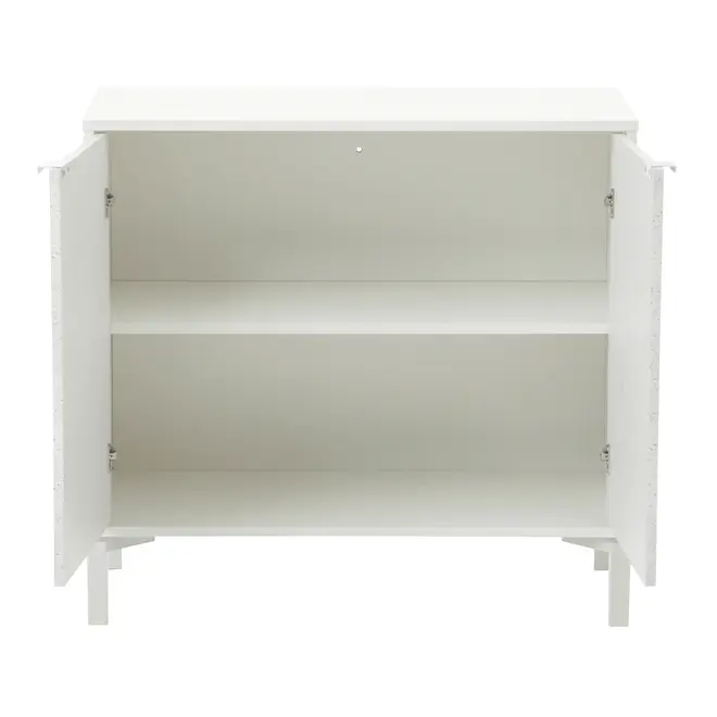 ARMÁRIO PARA ESCRITÓRIO BAIXO 2 PORTAS SLEEK - BRANCO/GRANILITE - Foto 5