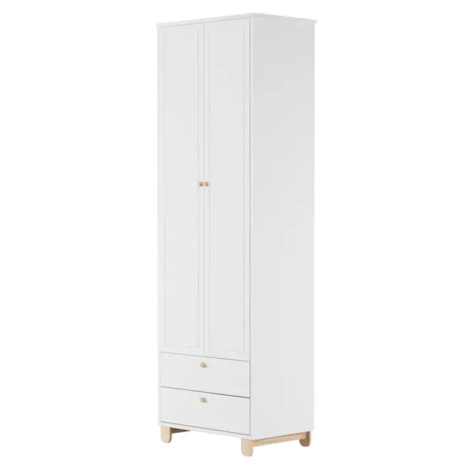 GUARDA-ROUPA INFANTIL 2 PORTAS/2 GAVETAS SWEET - BRANCO/PINUS NATURAL - Foto 3
