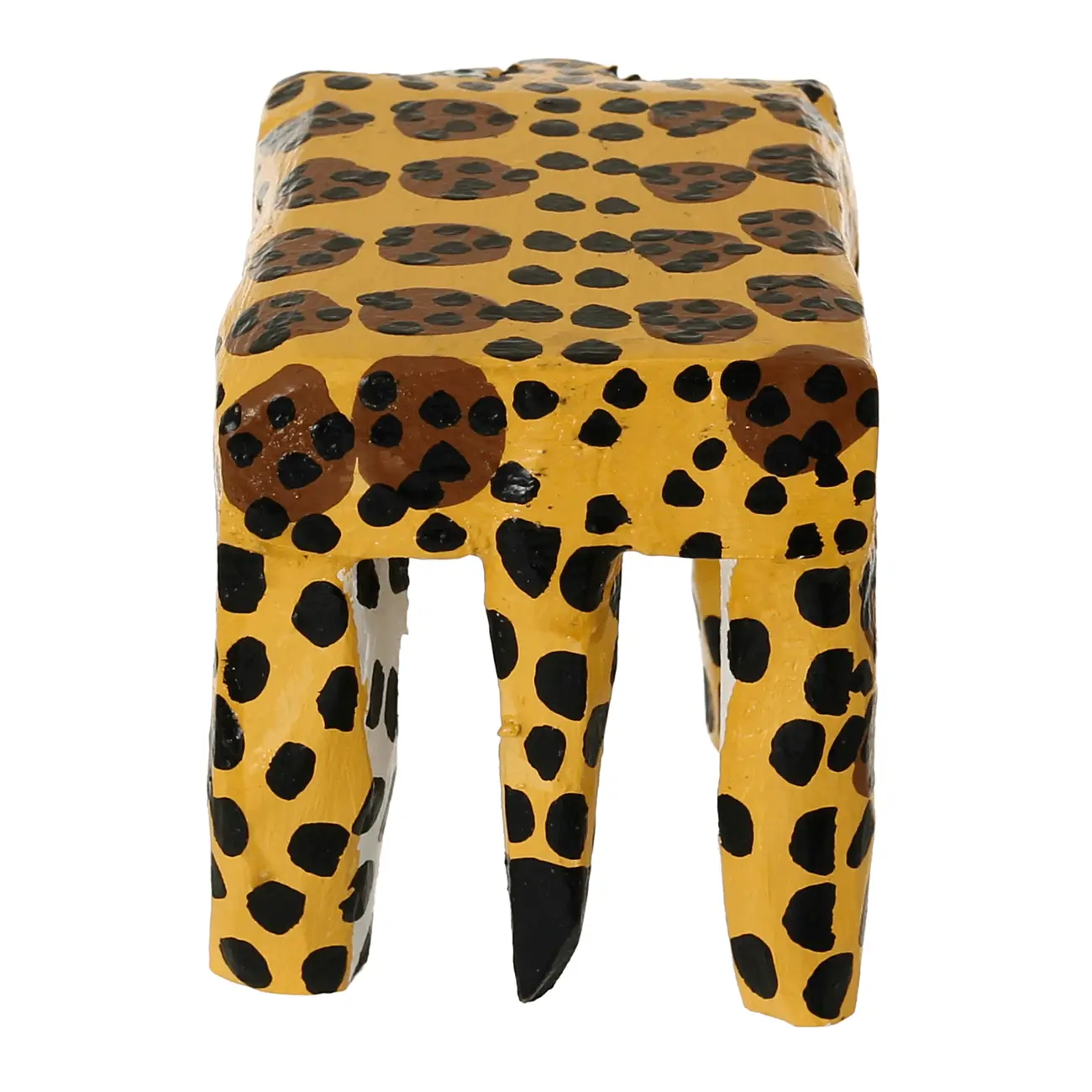 BANCO DECORATIVO PINTADA FILHOTE - AMARELO/PRETO - Foto 9