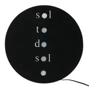 LUMINÁRIA DE PAREDE TUDO OU TUDO - PRETO/BRANCO - Foto 1
