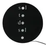 LUMINÁRIA DE PAREDE TUDO OU TUDO - PRETO/BRANCO - Foto 1