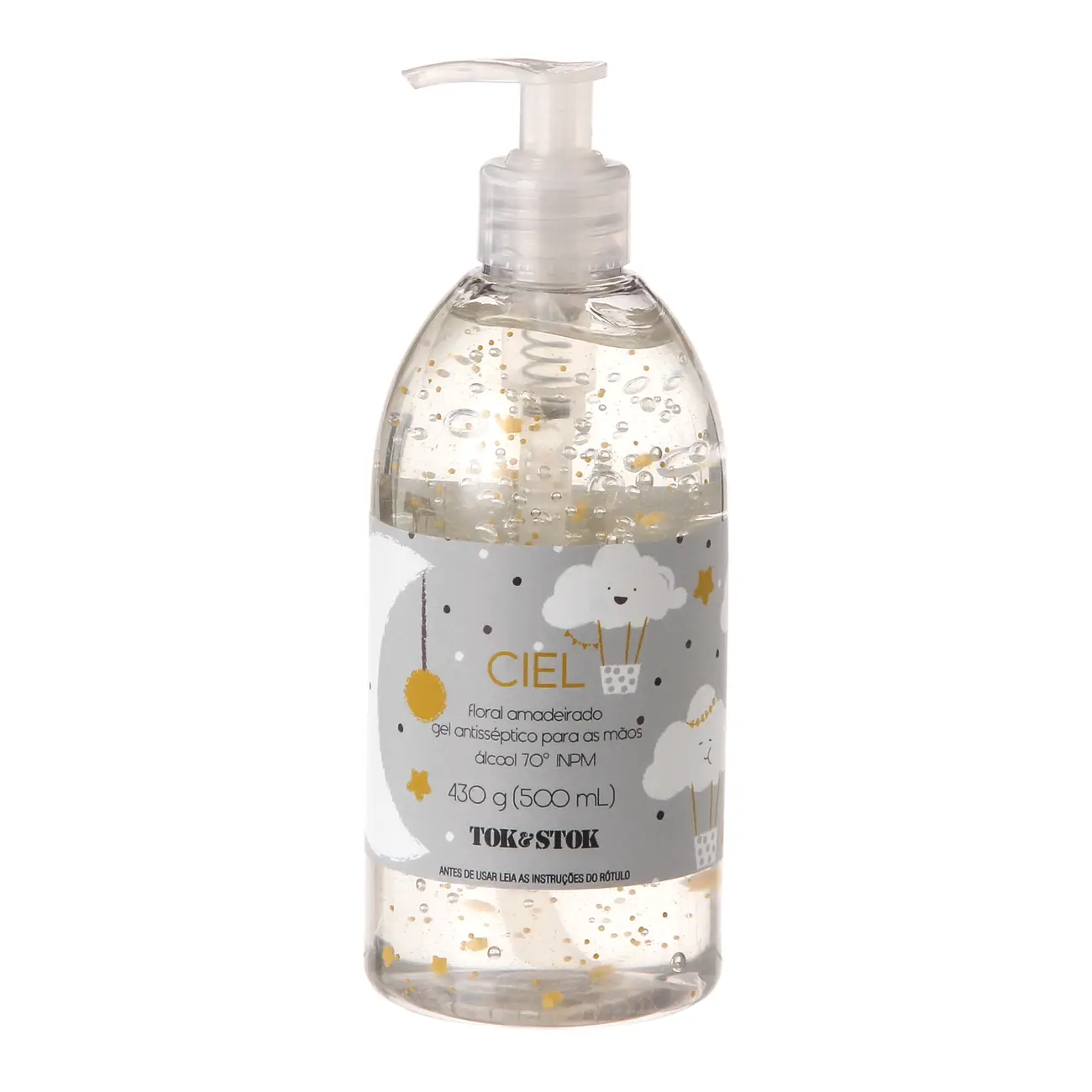 ÁLCOOL EM GEL FLORAL AMADEIRADO BEBÊ 430 G (500 ML) CIEL - CINZA/MULTICOR - Foto 2
