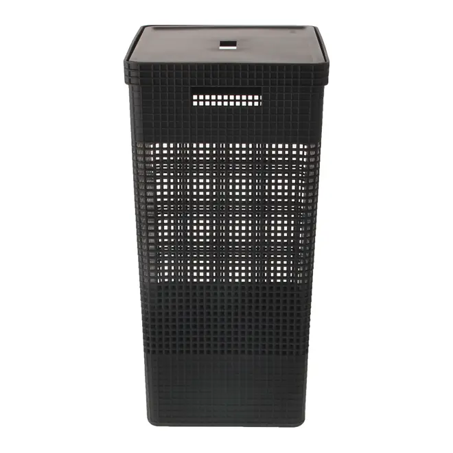 CESTO PARA ROUPAS GRID - PRETO - Foto 3
