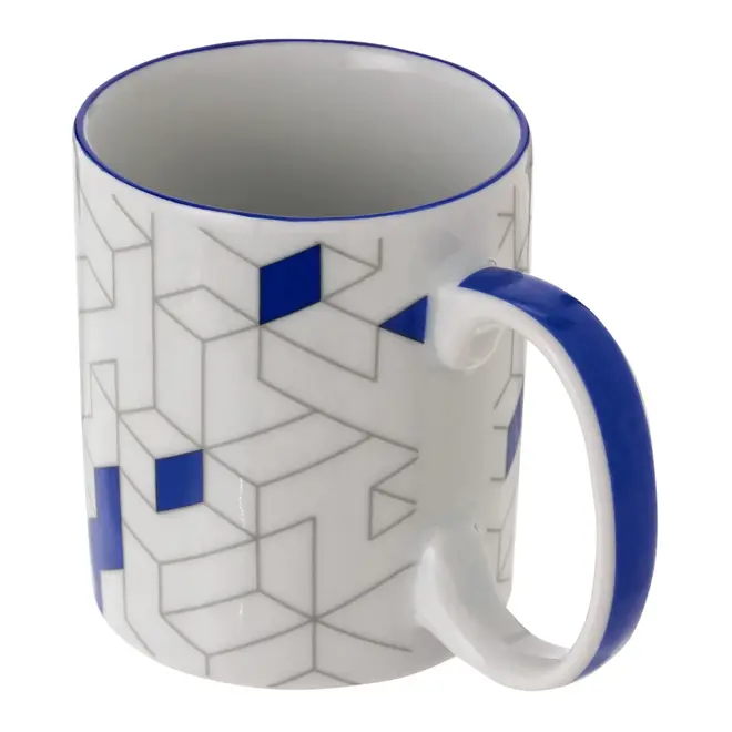 CANECA 300 ML MAZE - BRANCO/AZUL COBALTO - Foto 5