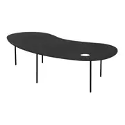 MESA DE CENTRO 1,30 M X 69 CM PINGO - PRETO - Foto 2