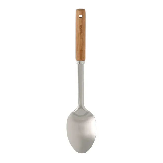 COLHER 32 CM ACÁCIA KITCHEN - ACÁCIA/INOX - Foto 1