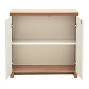 ARMÁRIO PARA ESCRITÓRIO BAIXO 2 PORTAS FIND - FREIJÓ/BRANCO - Foto 4