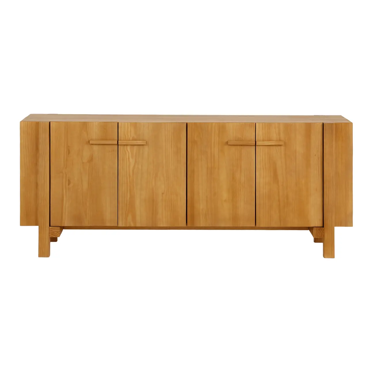 BUFFET 4 PORTAS 1,80 M X 45 CM OKIBO - AMÊNDOA - Foto 1