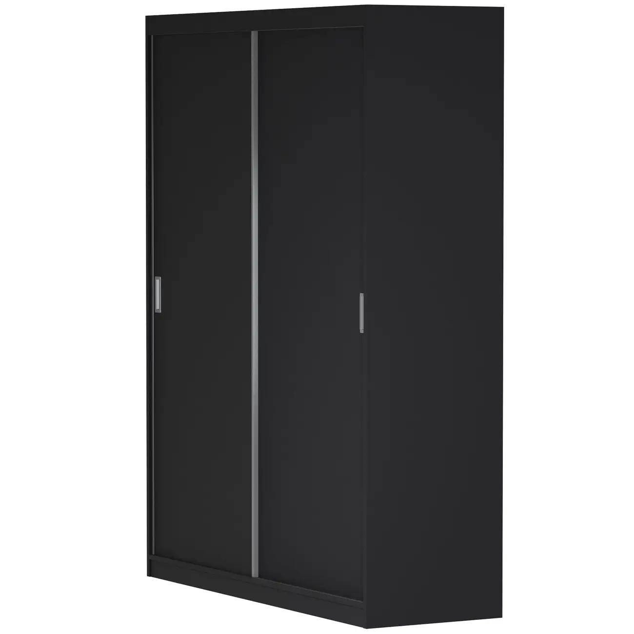 GUARDA-ROUPA DE CASAL 2 PORTAS DE CORRER 180 NOVILE - PRETO/BRANCO - Foto 20