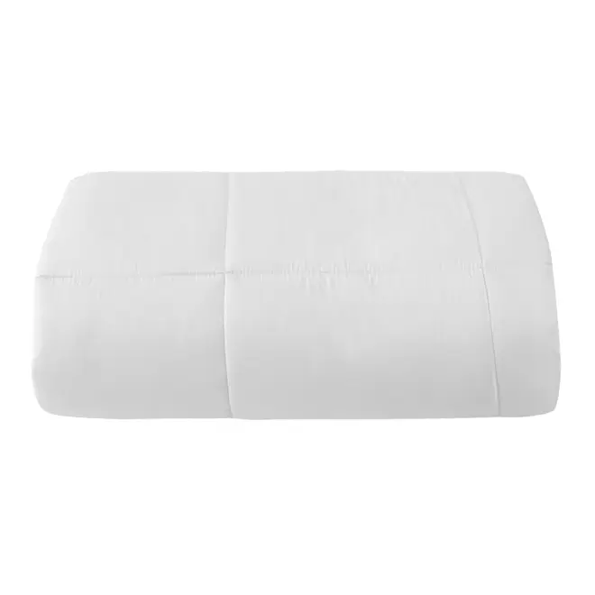 EDREDOM CASAL/QUEEN 2,40 M X 2,50 M HIGH-SATIN - BRANCO - Foto 1
