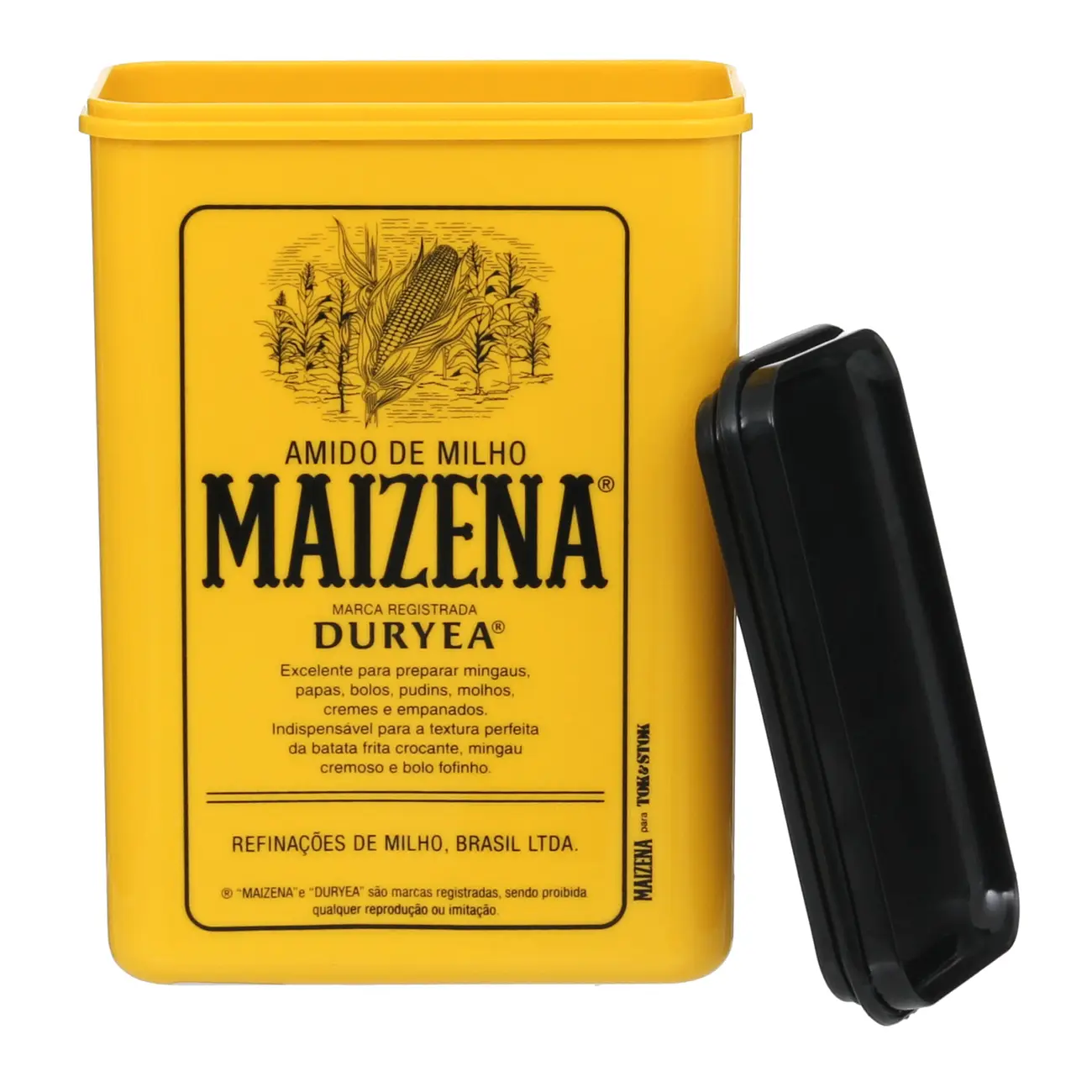 POTE HERMÉTICO 1,2 L MAIZENA - AMARELO/PRETO - Foto 3
