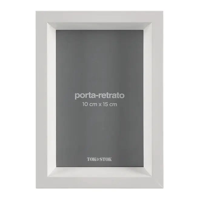 PORTA-RETRATO 10 CM X 15 CM FOCCUS - BRANCO - Foto 1