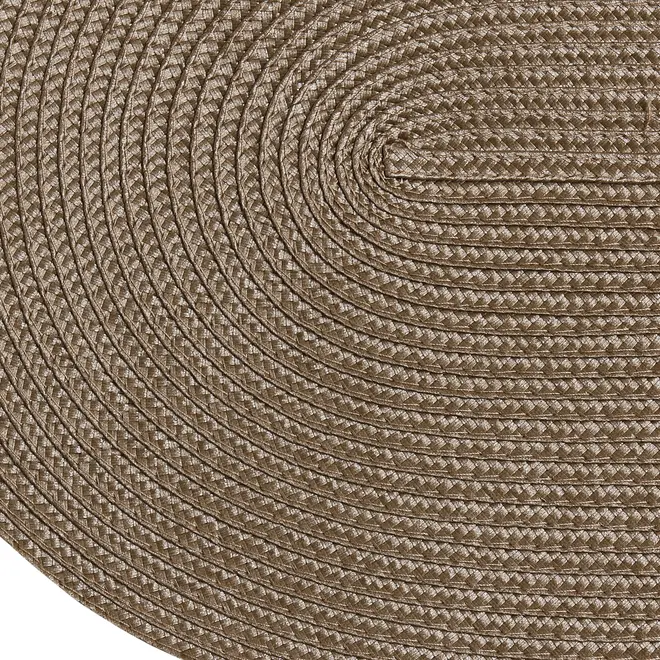 LUGAR AMERICANO 48 CM X 33 CM LUCEN OVAL - CAMELO - Foto 2
