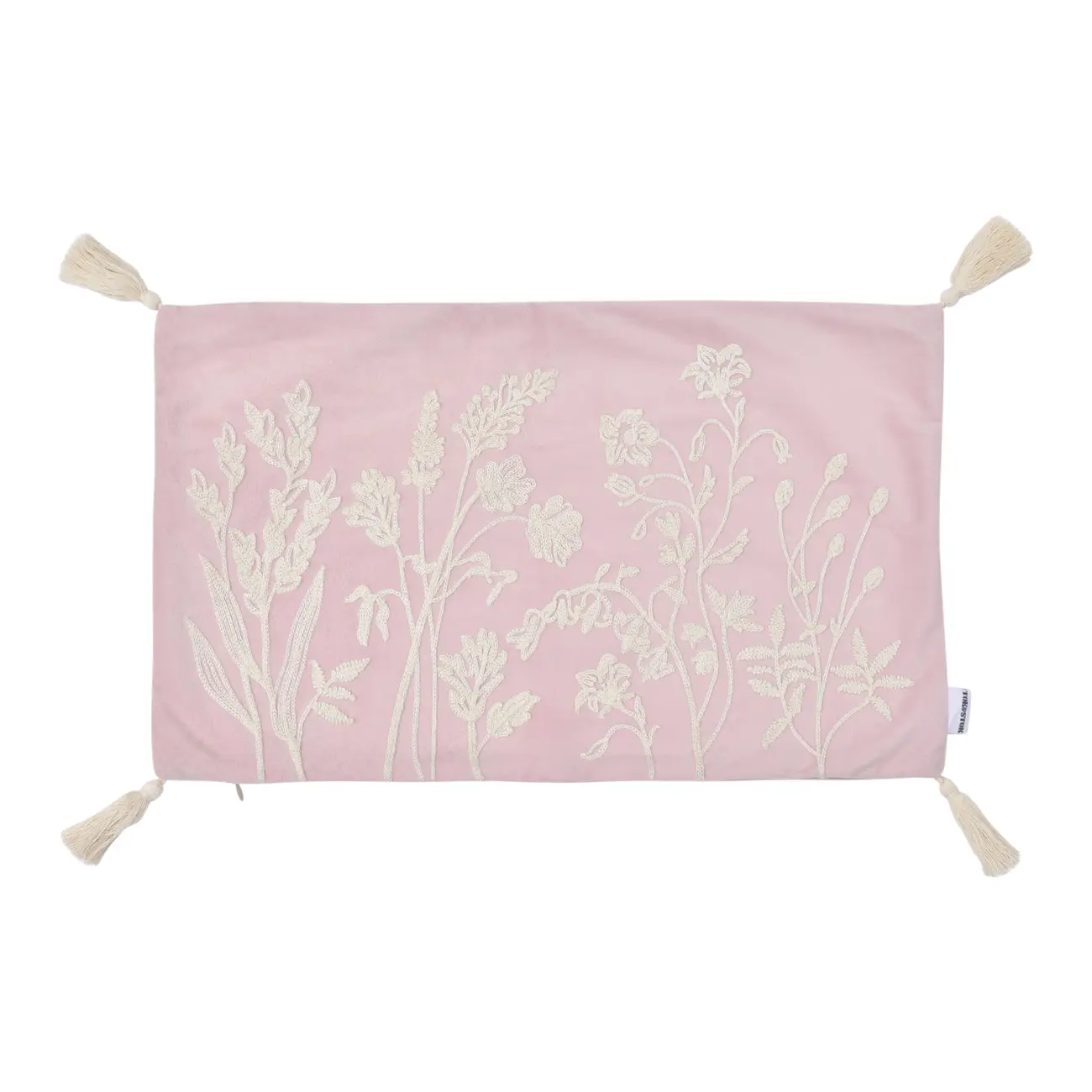 CAPA PARA ALMOFADA 50 CM X 30 CM FUNCHAL - VIN ROSE/NATURAL - Foto 5