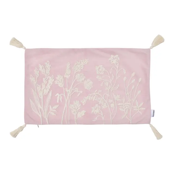 CAPA PARA ALMOFADA 50 CM X 30 CM FUNCHAL - VIN ROSE/NATURAL - Foto 5