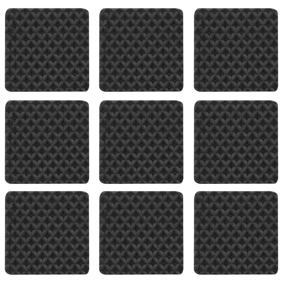 PROTETOR ANTIDESLIZANTE QUADRADO GRANDE 3 CM X 3 CM COM 9 3M - PRETO - Foto 1