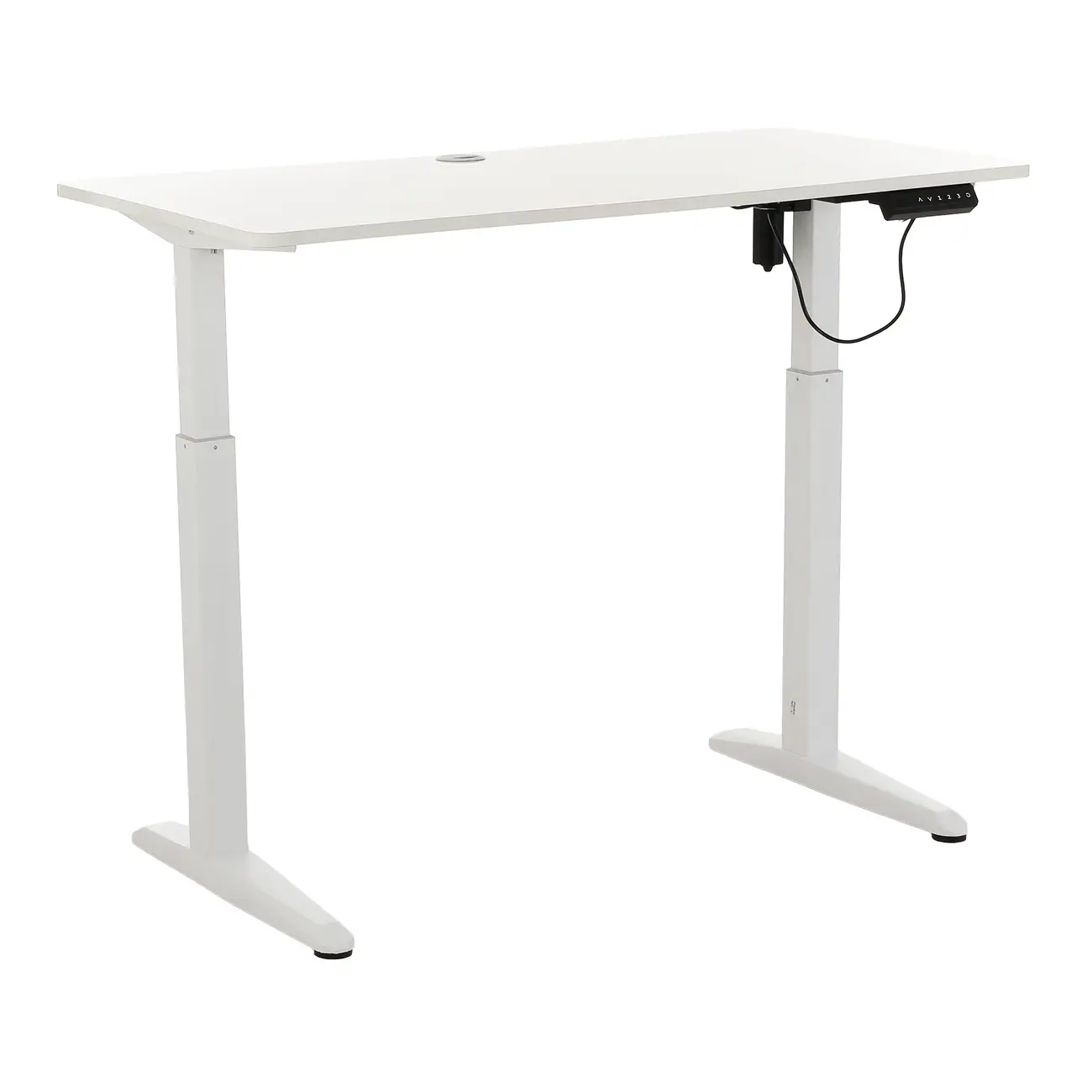 MESA REGULÁVEL ELÉTRICA 1,20 M X 60 CM ERGO - BRANCO/BRANCO - Foto 5