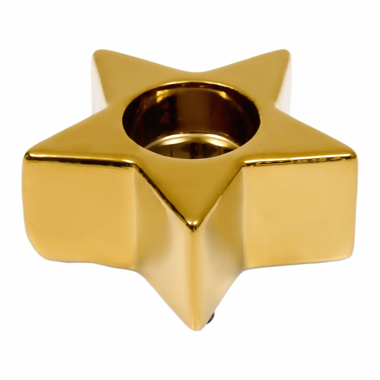 SUPORTE VELA ESTRELA 4 CM FINE FESTIVITY - OURO - Foto 5