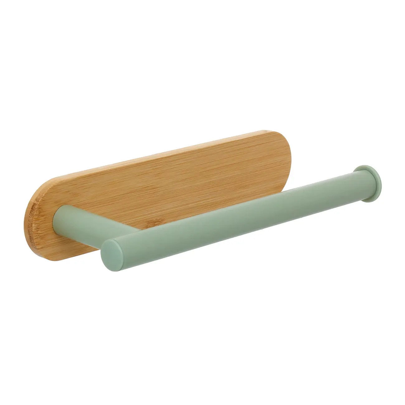 PORTA-TOALHA 23 CM BAMBUMIX - SÁLVIA/BAMBU - Foto 4