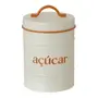 AÇÚCAR POTE 1 L BODEGA - OFF WHITE/CASCA DE URUCUM - Foto 1