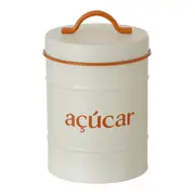AÇÚCAR POTE 1 L BODEGA - OFF WHITE/CASCA DE URUCUM - Foto 1