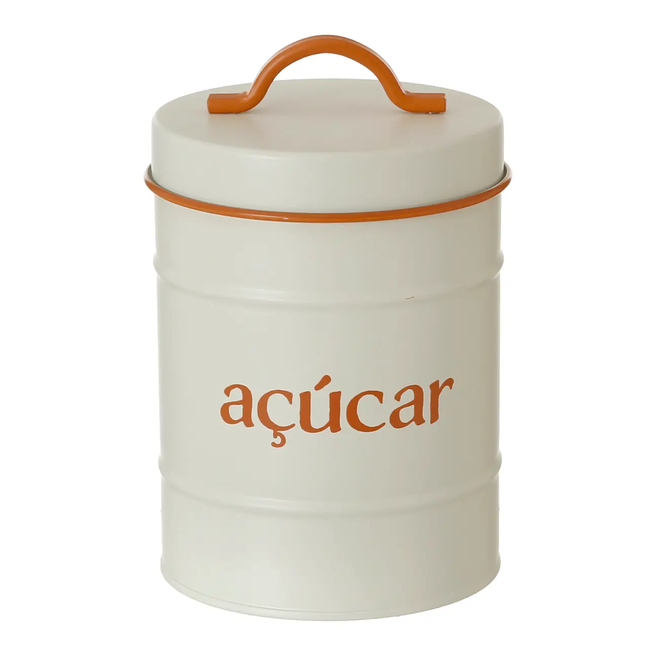 AÇÚCAR POTE 1 L BODEGA - OFF WHITE/CASCA DE URUCUM - Foto 1