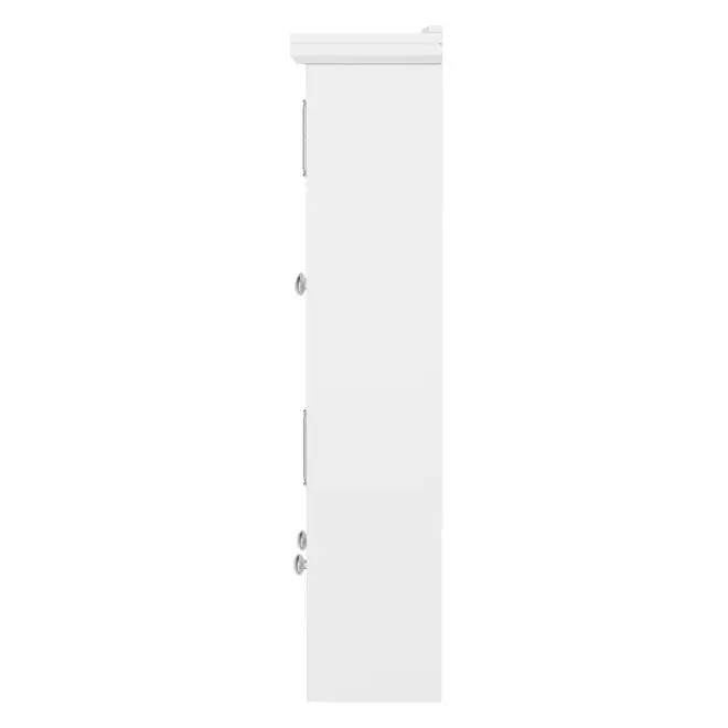 NICHO 2 PORTAS 2 GAVETAS 72 CM X 52 CM X 16 CM WAYNE - BRANCO/INCOLOR - Foto 3