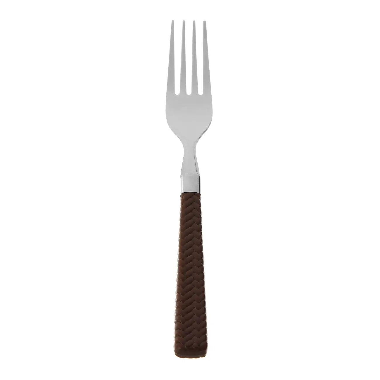 GARFO JOGO COM 6 PEÇAS PARA 6 PESSOAS LOWRY - INOX/MARROM - Foto 2