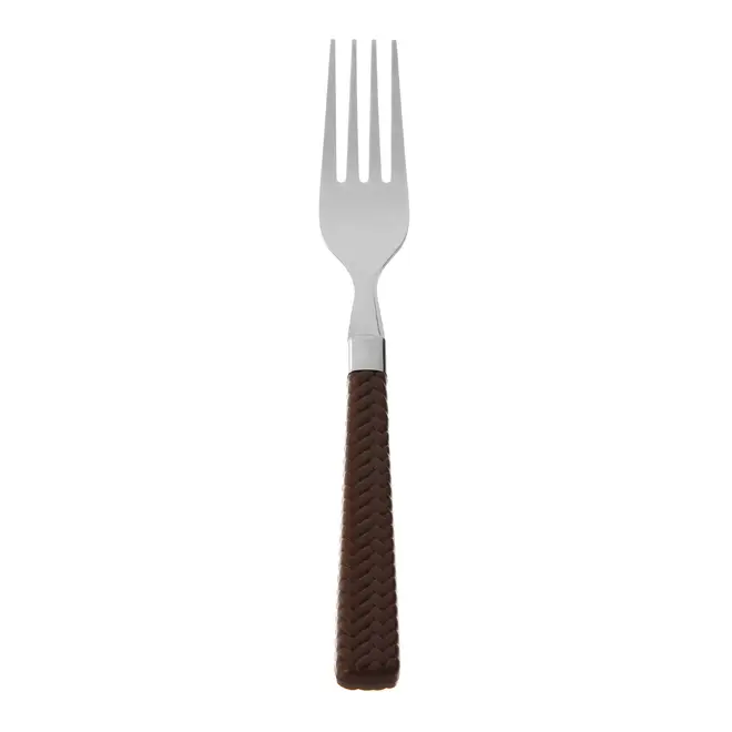 GARFO JOGO COM 6 PEÇAS PARA 6 PESSOAS LOWRY - INOX/MARROM - Foto 2