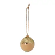KIT COM 2 PINGENTES ÁRVORE E BOLA VILAREJO NOEL - ÁLAMO/OURO - Foto 4