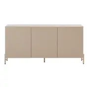BUFFET 3 PORTAS 1,65 M X 40 CM RIBS - AREIA/AREIA - Foto 1
